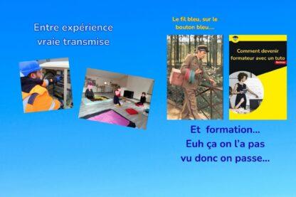 Montage montrant la différence entre une formation basée sur l’expérience réelle et un formateur improvisé avec un tutoriel.