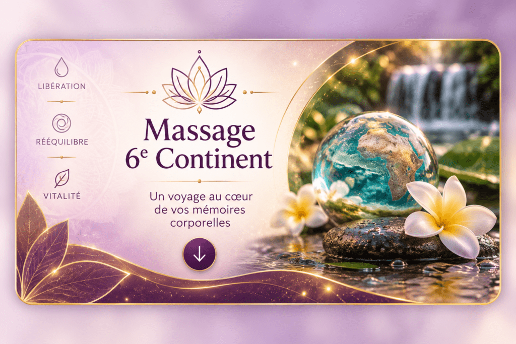 Formation au massage 6e Continent proposée par Souffle d’Inde