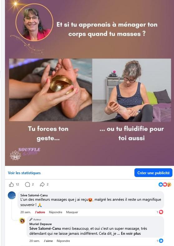 Témoignage d’une cliente qui garde un magnifique souvenir de son massage bien-être plusieurs années après.